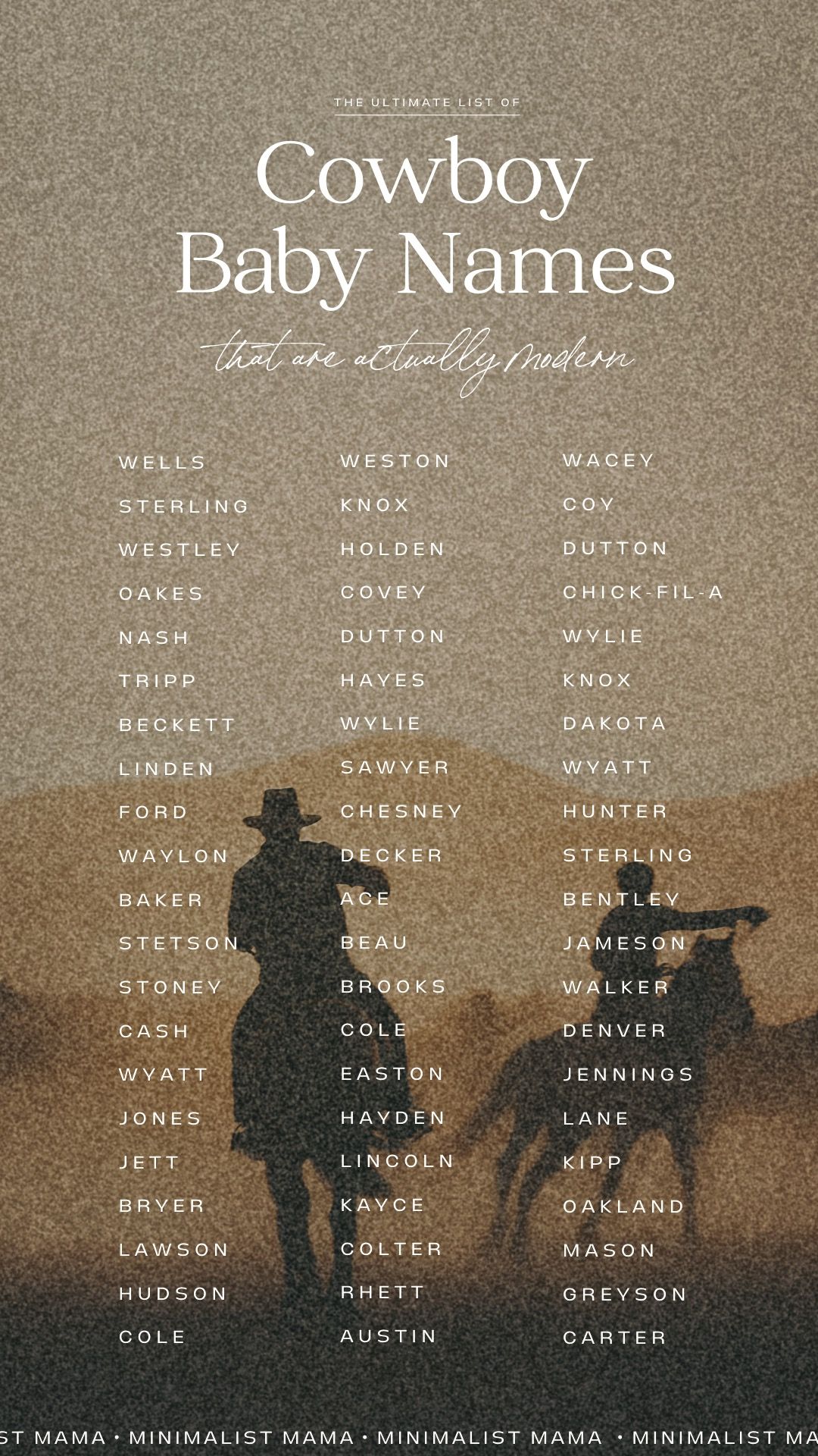 Western names – Artofit