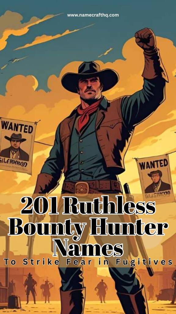 201 Ruthless Bounty Hunter Names To Strike Fear in Fugitives