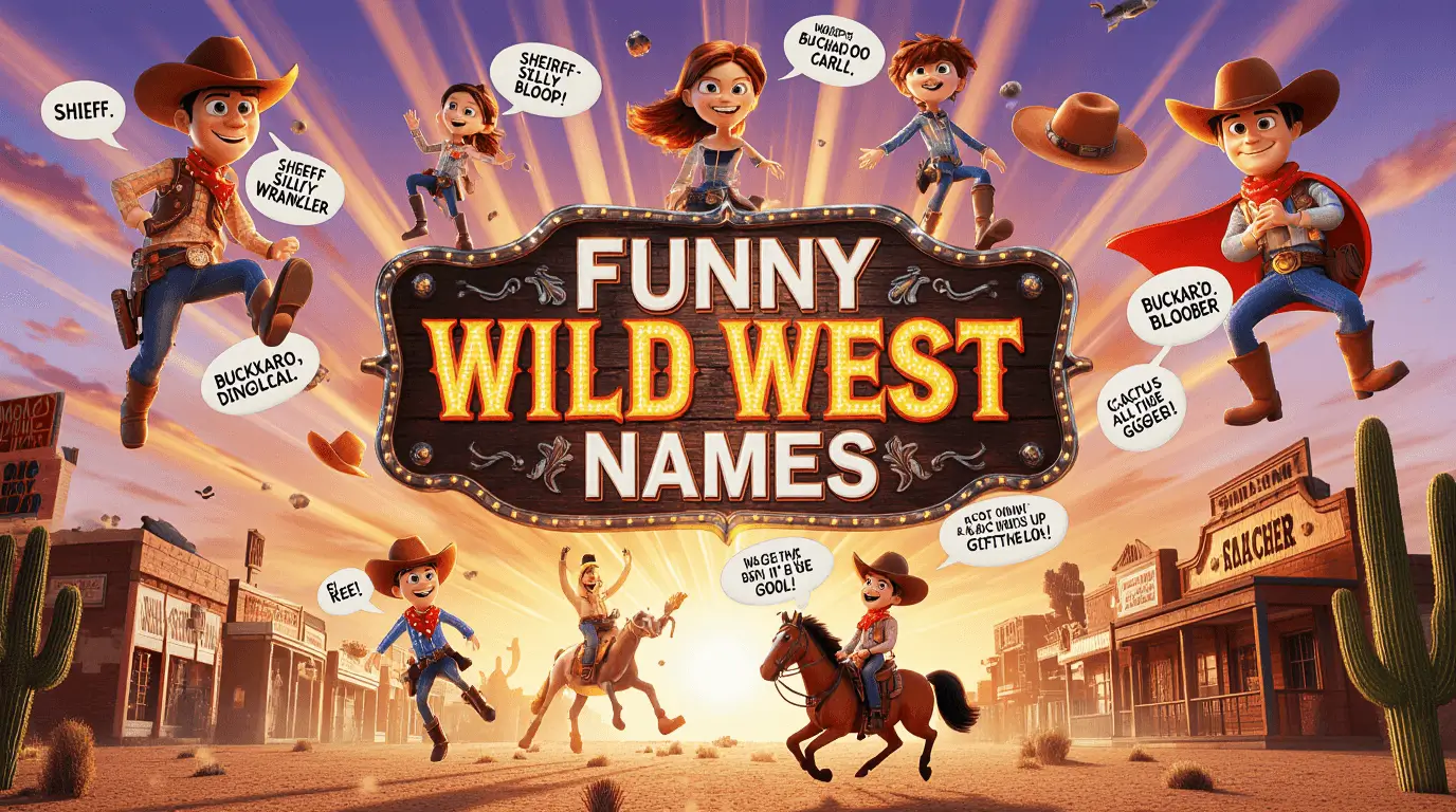 200+ Funny & Creative Wild West Names - namesstride.com